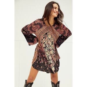 Free People Stevie Tunic Black Combo XS